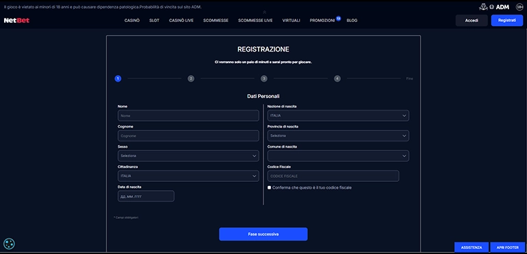 colonna di registrazione