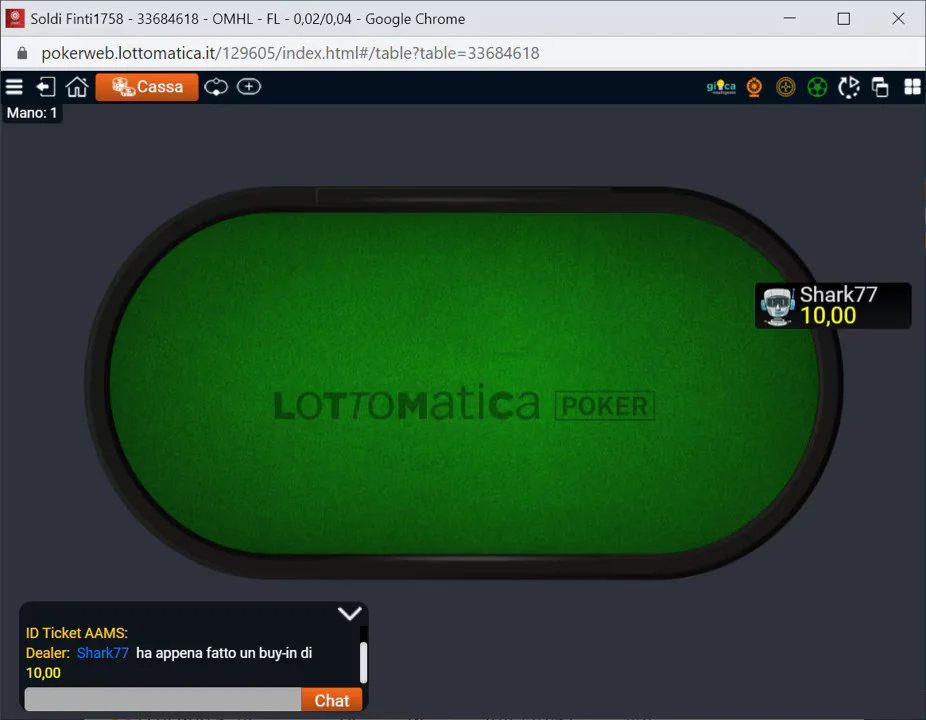 Lottomatica poker lobby