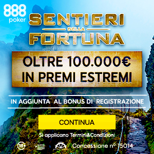 sentieri della fortuna 888poker