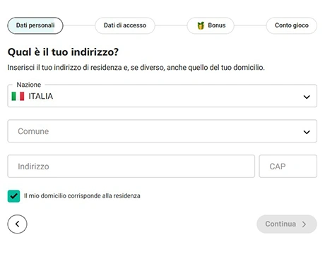 Passaggio 2: