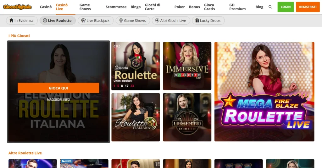 Casinò Gioco Digitale Love Roulette