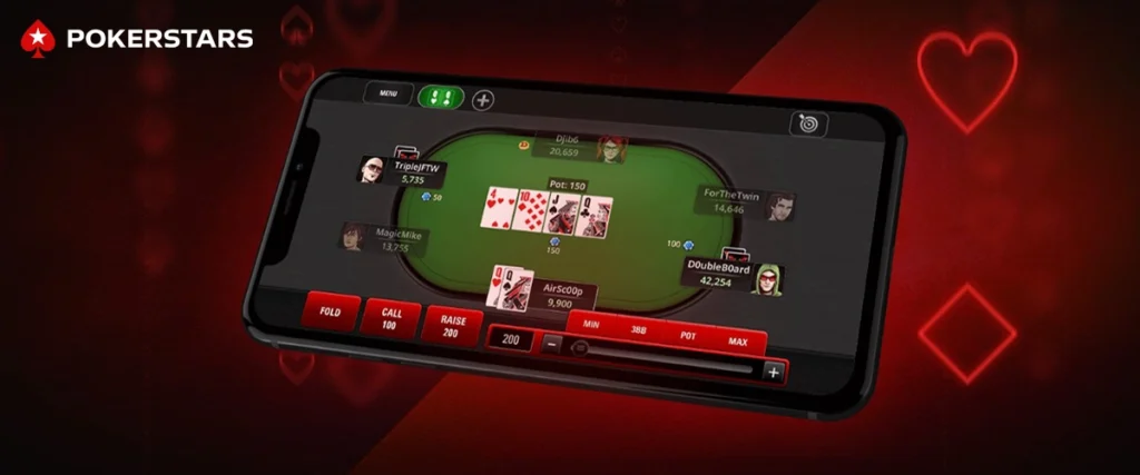 Applicazione PokerStars su dispositivi mobili