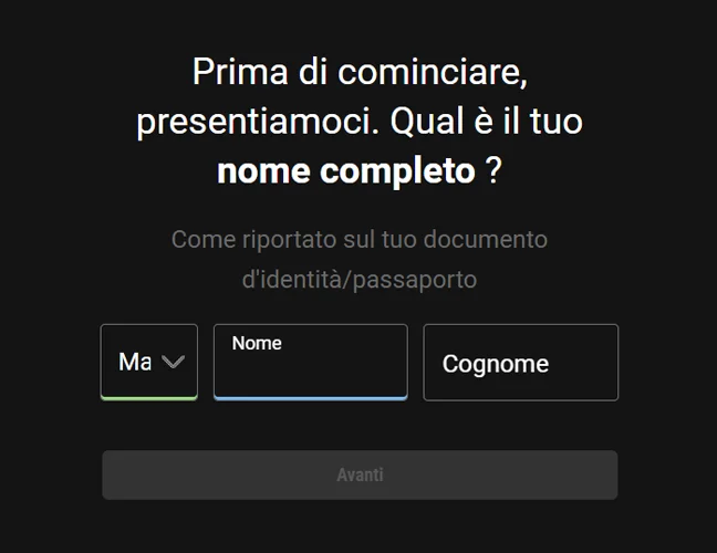 Passaggio 3: