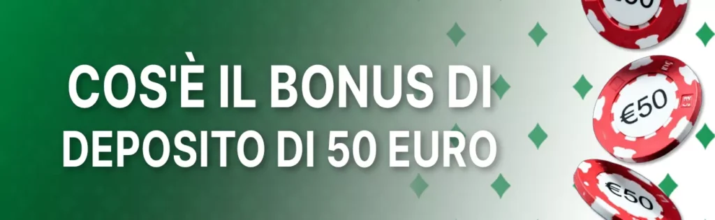 Un bonus senza deposito di 50 € è un credito per i nuovi giocatori al momento della registrazione. Permette loro di giocare immediatamente a giochi selezionati, come le slot.