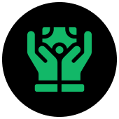 Icona della mano che gioca