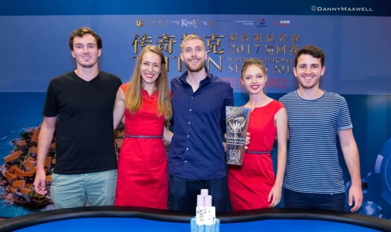 Manig Loeser durante la Triton Poker Super High Roller Series in Montenegro