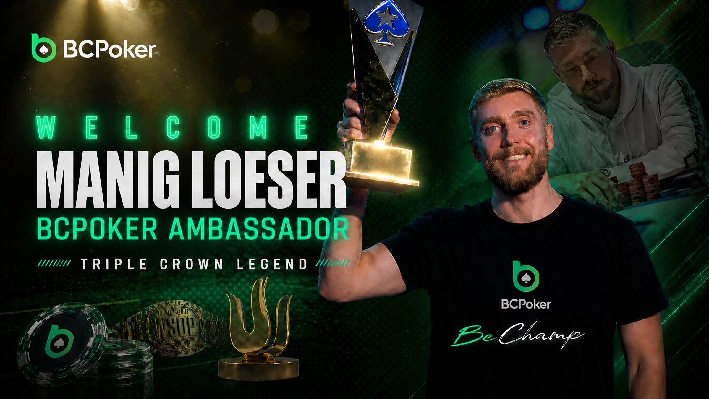 BCPoker rafforza il team ambassador con l’ingresso di Manig Loeser