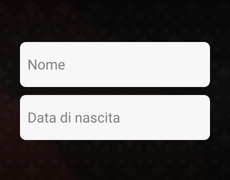 Registrazione del conto di gioco